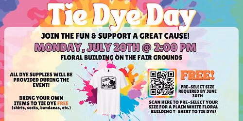 Tie Dye Day at the Free Fair!