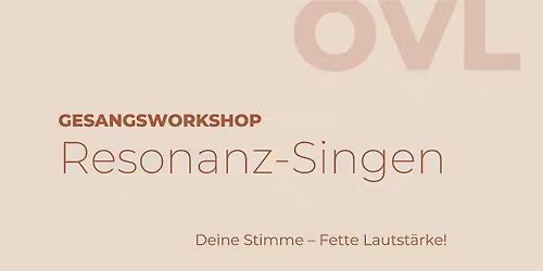 Gesangsworkshop Singen mit Lautst\u00e4rke