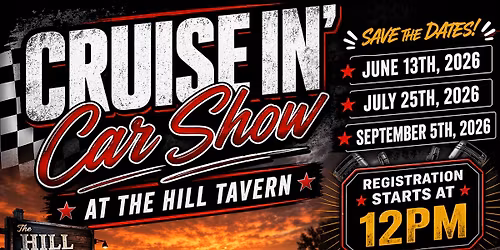 \ud83d\udd25Cruise in Car Show Sept 5th\ud83d\udd25