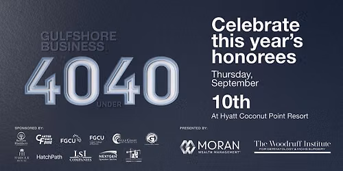 40 Under 40 - Presented by Moran Wealth Management & The Woodruff Institute