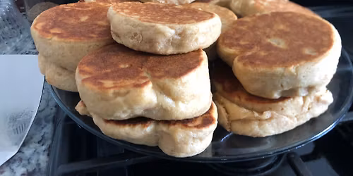 English muffin-making class with fresh milled flour!