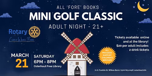 All 'FORE' Books Mini Golf Classic (Adult Night 21+)