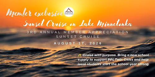 Sunset on the Lake: 2026 AREAA Member Appreciation Cruise!