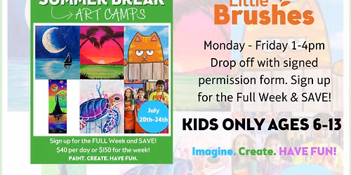 Little Brushes Summer Art Camp July 20th-24th
