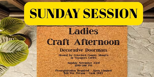Ladies Craft Afternoon: Decorative Doormats