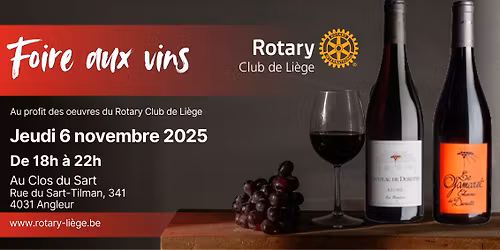 Foire aux vins du Rotary Club de Li\u00e8ge
