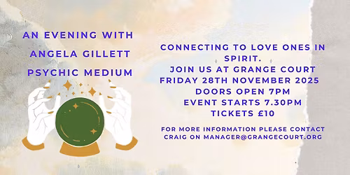An Evening with Medium Angela Gillet