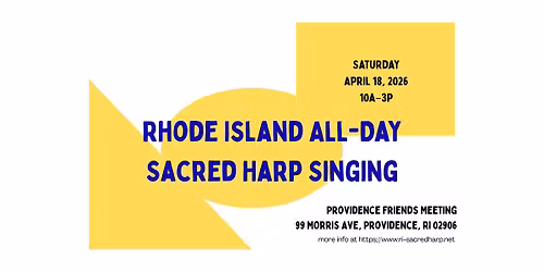 2026 Rhode Island All Day Sacred Harp Singing