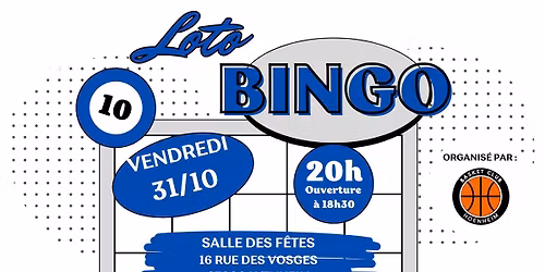 Loto Bingo 2025 du Basket Club Hoenheim
