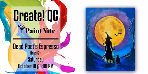 Paint Nite at Dead Poet's Espresso: Witching Hour