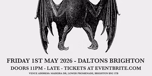 Bat\u2019s Womb ~ Goth Club Night at Daltons Brighton 1\/5\/26