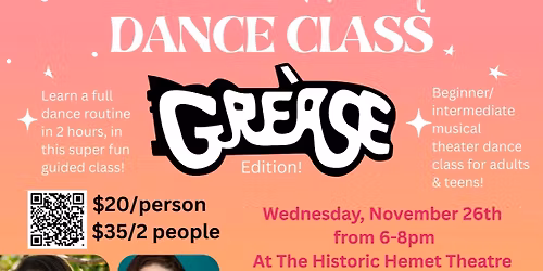 Musical Theater Dance Class: Grease Edition!