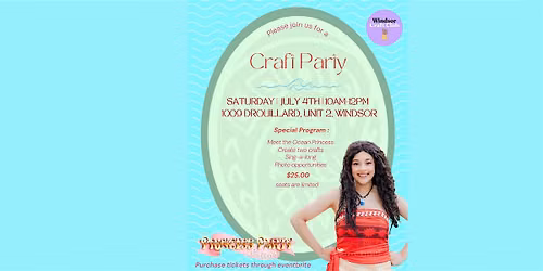 Meet the Ocean Princess - A tropical Craft Party for Kids