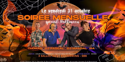 Soir\u00e9e SBK\/Rock\/WCS sp\u00e9ciale Halloween costum\u00e9e