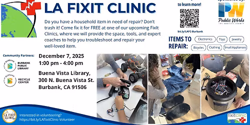 LA Fixit Clinic in Burbank