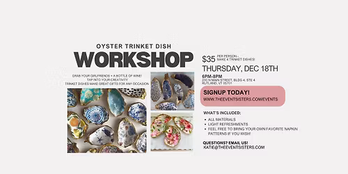 Oyster Trinket Dish Workshop