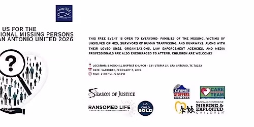 National Missing Persons Day: Greater San Antonio United