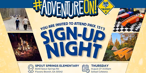 Join Cub Scouts \u2013 School Sign-Up Night!