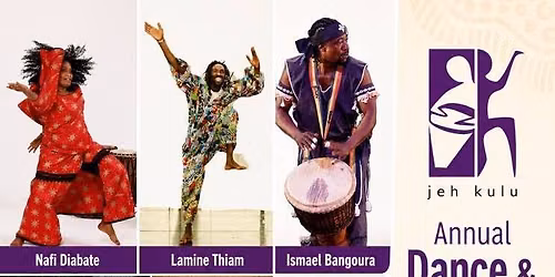 Featuring dance and drum classes with master artists from Guinea, Senegal and Mali!  