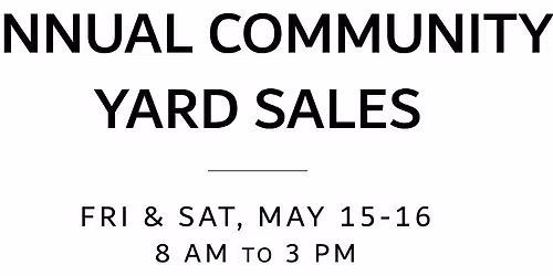 Hillandale Spring Community Yard Sales