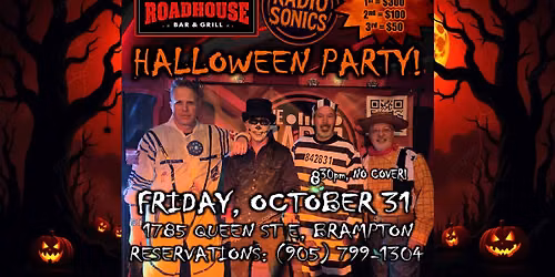 Brampton: Oscar's Roadhouse & The RadioSonics (Halloween Party!)