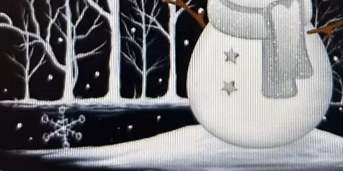 Starry Night Snowman Paint Party