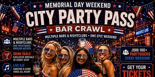 Memorial Day Weekend 2 Day Party Pass Nashville Experience Crawl