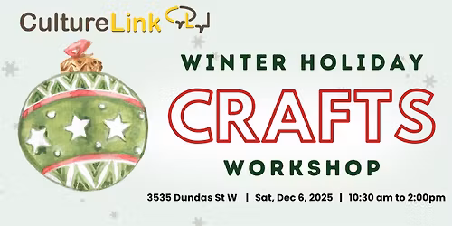 Christmas Crafts Workshop - for newcomer kids (PR\/Convention Refugees)