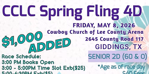 CCLC Spring Fling 4D 2026