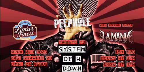 Peephole: Tribute to System of a Down live at Lima's Finest with Lamania