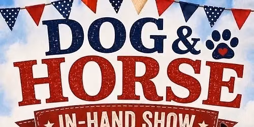 Dog & Horse in hand show