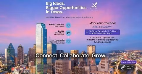 SilverX Deep Tech Venture Roadshow \u2013 Dallas | Hosted by BizCloud Experts