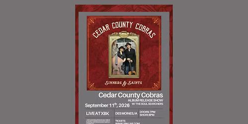 Cedar Country Cobras - Album Release w\/ The Soul Searchers