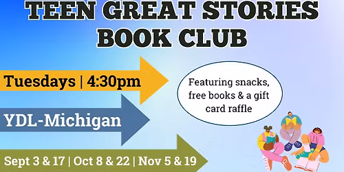 Teen Great Stories Club (Ages 12-18)