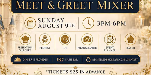 Dream Castle's Meet and Greet Mixer Dinner Mini Bridal Show