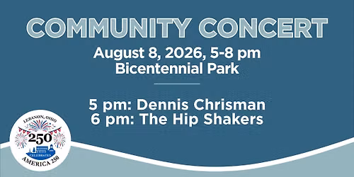 Community Concert in Bicentennial Park Featuring The Hip Shakers and Dennis Chrisman