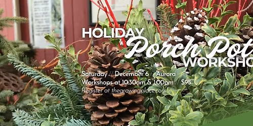 Holiday Porch Pot Workshop - Aurora