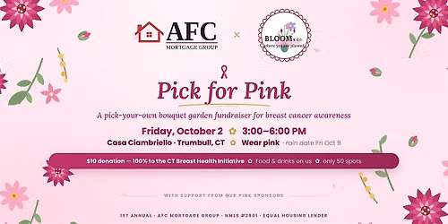 Pick for Pink \u2014 A Garden Fundraiser for Breast Cancer Awareness