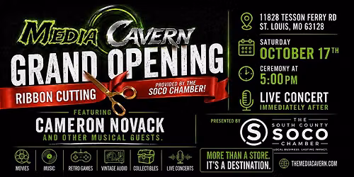 Grand Opening of Media Cavern presented by The SOCO Chamber
