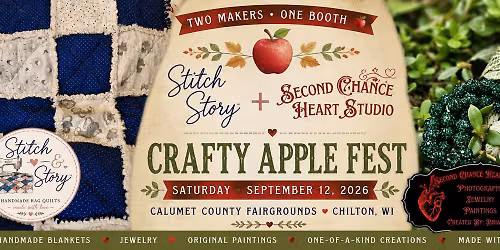 \ud83c\udf4e Stitch Story + Second Chance Heart Studio at Crafty Apple Fest