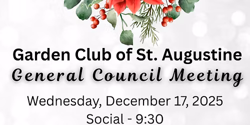 GCSA General Council Meeting