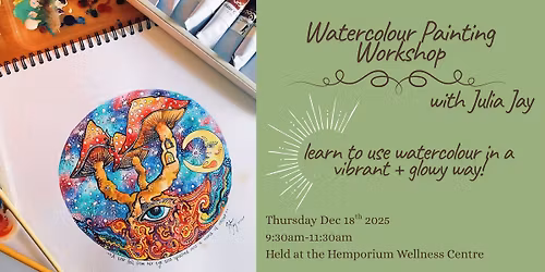 Watercolour painting workshop with Julia Jay