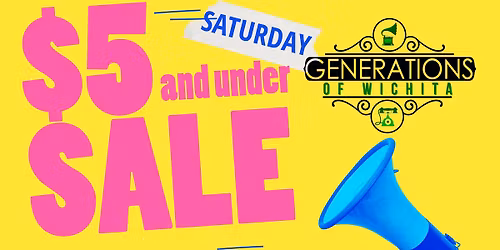 $5 and under Outdoor Market at Generations of Wichita 