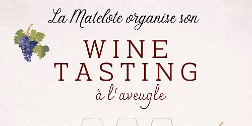Wine Tasting \u00e0 l'aveugle