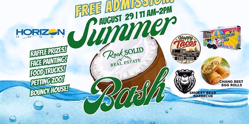 \u2600\ufe0fSummer Bash - Rock Solid Real Estate\ud83d\udd76\ufe0f