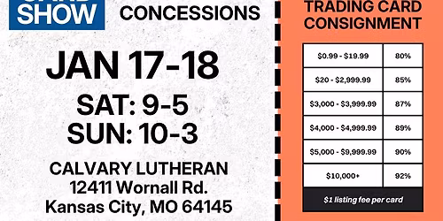 Relic Auctions Card Show January 17\/18