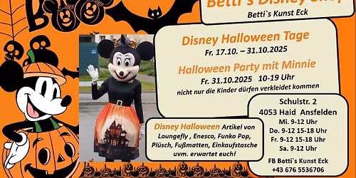 Helloween Party mit Minnie - Betti`s Disney Shop