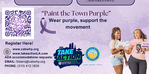 Paint the Town Purple" Community Walk & Family Field Day