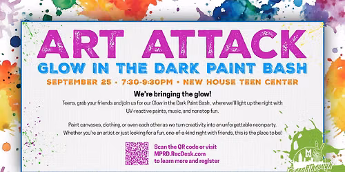 Art Attack | Glow in the Dark Paint Bash for Teens