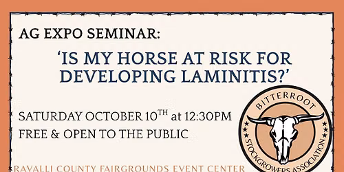Is My Horse at Risk for Developing Laminitis? - Ag Expo Semiar